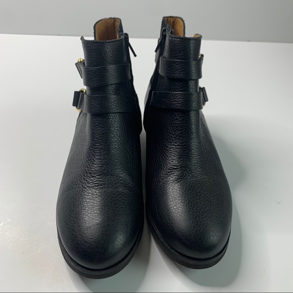 Sezane black leather low octave ankle boots sz 38 - Picture 3 of 7